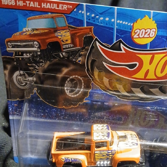1956 Ford Vs Raptor F150 Hot Wheels Monster Trucks 2-Pack - Orange and Blue - Picture 9 of 12